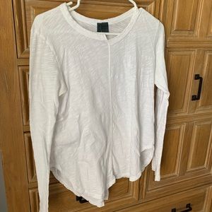 Left of Center White Long Sleeve